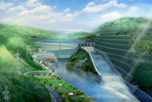 昌洒镇老挝南塔河1号水电站项目
